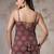 Maroon  pure cotton printed tunic for women