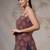 Maroon  pure cotton printed tunic for women