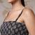 Black  pure cotton printed tunic for women