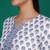 Off white  pure cotton printed tunic for women