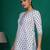 Off white  pure cotton printed tunic for women