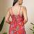 Maroon  pure cotton printed tunic for women