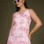 Pink  pure cotton printed tunic for women