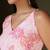 Pink  pure cotton printed tunic for women