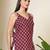 Burgundy  pure cotton printed tunic for women