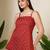 Maroon  pure cotton printed tunic for women