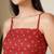 Maroon  pure cotton printed tunic for women