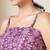 Purple  pure cotton printed tunic for women