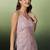 Mauve  pure cotton printed tunic for women