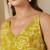 Yellow  pure cotton printed tunic for women