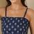 Blue  pure cotton printed tunic for women