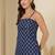 Blue  pure cotton printed tunic for women