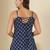 Blue  pure cotton printed tunic for women