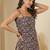 Blue  pure cotton printed tunic for women
