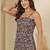Blue  pure cotton printed tunic for women