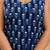 Blue  pure cotton printed tunic for women