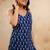 Blue  pure cotton printed tunic for women