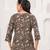 Black  pure cotton printed tunic for women