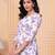 White  pure cotton printed tunic for women