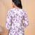 White  pure cotton printed tunic for women