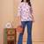 White  pure cotton printed tunic for women