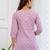 Purple  pure cotton printed tunic for women