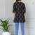 Black  pure cotton printed tunic for women