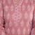 Pink  pure cotton printed tunic for women