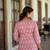 Pink  pure cotton printed tunic for women