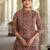 Maroon  pure cotton printed tunic for women