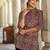 Maroon  pure cotton printed tunic for women