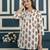 Off white  pure cotton printed tunic for women