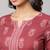 Mauve  pure cotton printed tunic for women