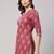 Mauve  pure cotton printed tunic for women