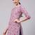 Pink  pure cotton printed tunic for women