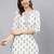 Off white  pure cotton printed tunic for women