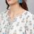Off white  pure cotton printed tunic for women