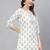 Off white  pure cotton printed tunic for women