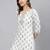 Off white  pure cotton printed tunic for women
