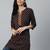 Purple  pure cotton printed tunic for women