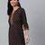Purple  pure cotton printed tunic for women