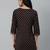 Purple  pure cotton printed tunic for women