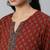 Maroon  pure cotton printed tunic for women