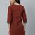 Maroon  pure cotton printed tunic for women