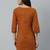 Mustard  pure cotton printed tunic for women