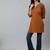 Mustard  pure cotton printed tunic for women