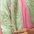 pink soft georegtte dual sequins embroidery pearl detailing digital leheriya print designer saree