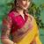 mustard upada silk blend rangkat woven sequence with stone hand work designer saree