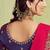 red two tone kora satin sequence with stone hand work designer saree