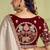 beige upada silk blend sequence with stone handwork designer saree